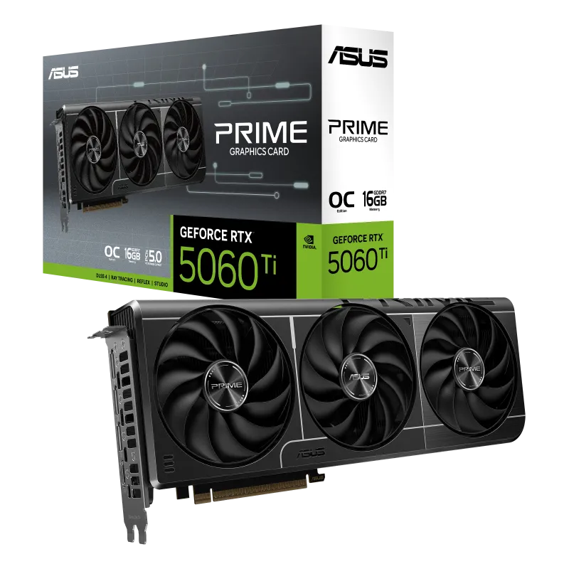 عکس کارت گرافیک ایسوس PRIME GeForce RTX 5060 Ti OC Edition